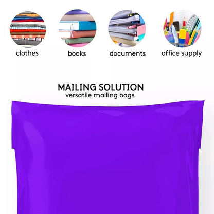 60 x Purple Mixed Size Mailing Bag 6.5x9, 9x12, 10x14, 12x16 (15pcs Each Size)