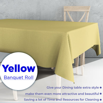Colored Paper Banquet Roll Disposable Table Cover Banqueting Roll - 7m x 1.14m