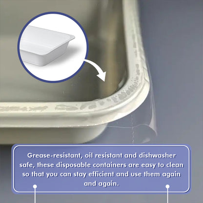 Reusable Plastic Food Serving Tray 7" x 9" White Tray for Baking Freezing Serve