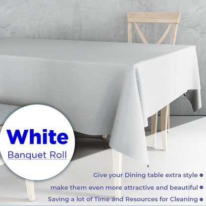 Colored Paper Banquet Roll Disposable Table Cover Banqueting Roll - 7m x 1.14m