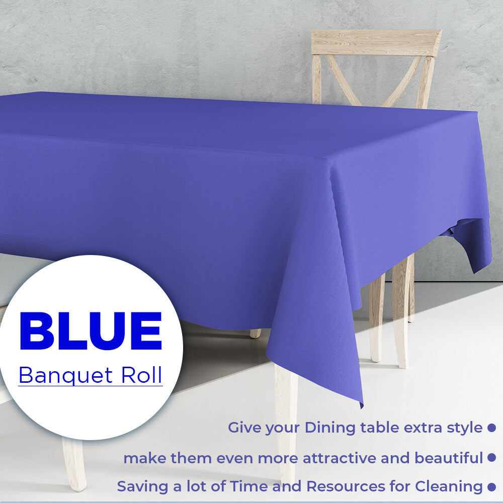 Colored Paper Banquet Roll Disposable Table Cover Banqueting Roll - 7m x 1.14m