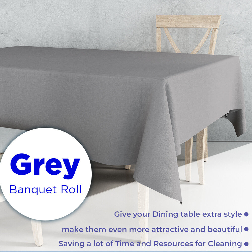 Colored Paper Banquet Roll Disposable Table Cover Banqueting Roll - 7m x 1.14m