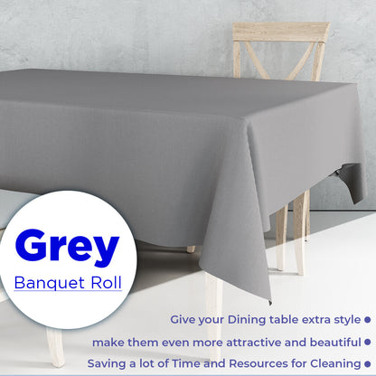 Colored Paper Banquet Roll Disposable Table Cover Banqueting Roll - 7m x 1.14m