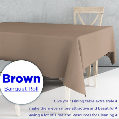 Colored Paper Banquet Roll Disposable Table Cover Banqueting Roll - 7m x 1.14m