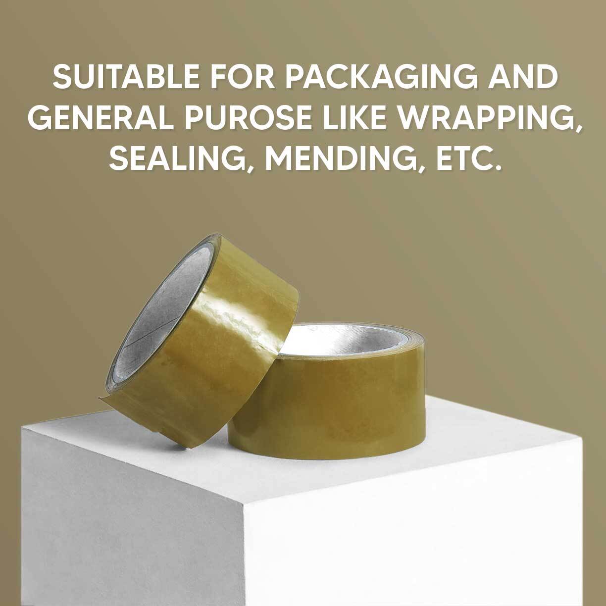 Parcel Packaging Tape Low Noise Adhesive Brown Cartoon Sealing Tape 48mm x 66m
