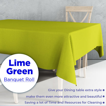 Colored Paper Banquet Roll Disposable Table Cover Banqueting Roll - 7m x 1.14m