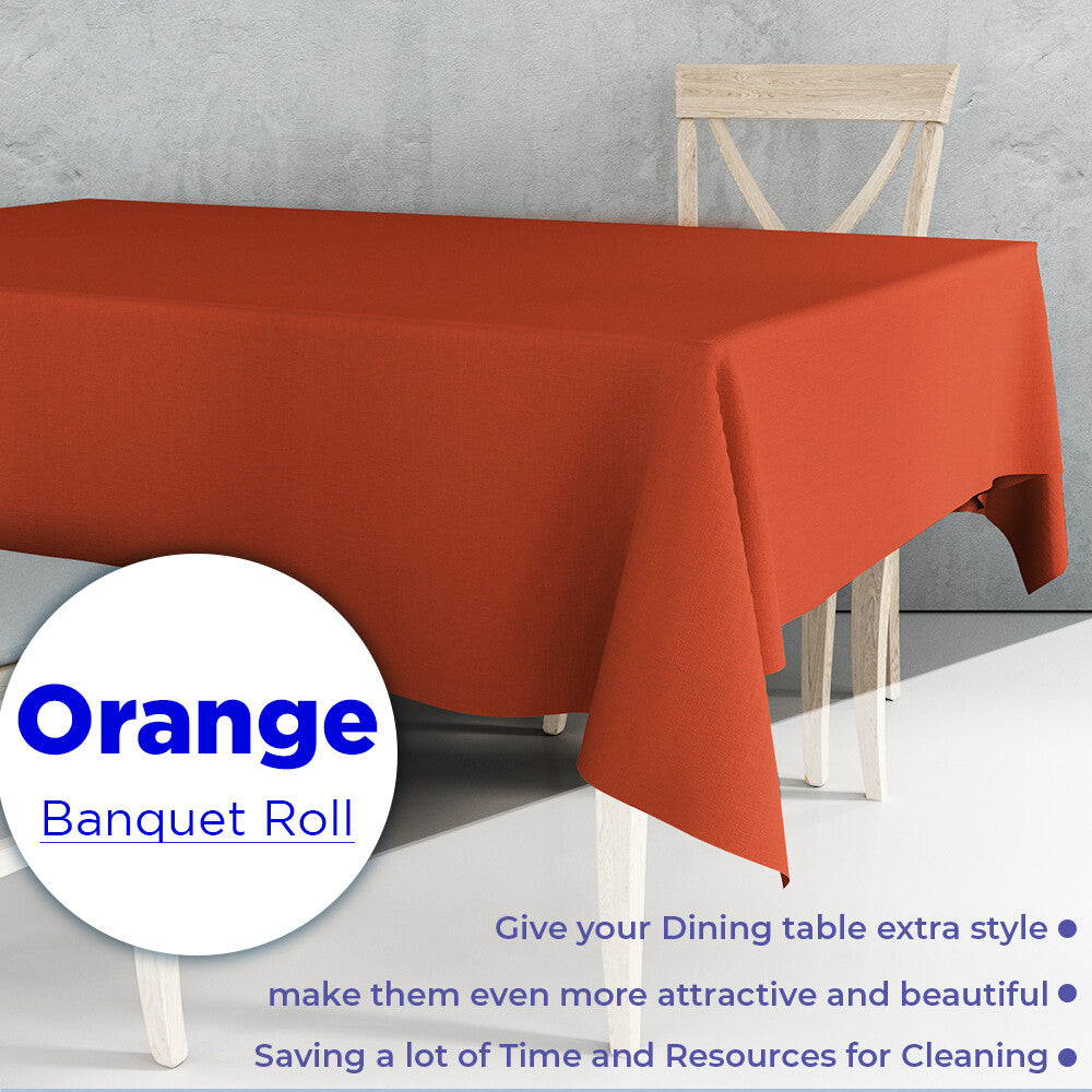 Colored Paper Banquet Roll Disposable Table Cover Banqueting Roll - 7m x 1.14m