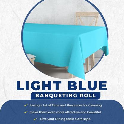 Colored Paper Banquet Roll Disposable Table Cover Banqueting Roll - 7m x 1.14m