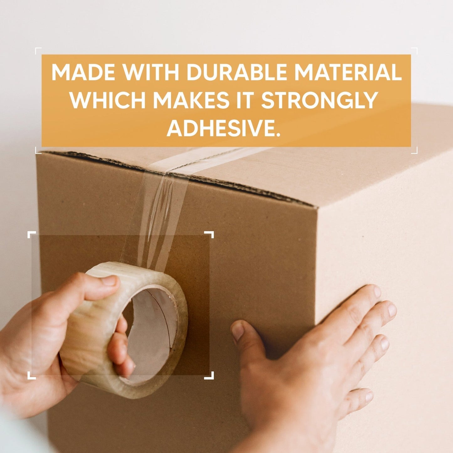 Parcel Packaging Tape 48mm x 66m Clear Fragile Brown Cartoon Sealing Tape