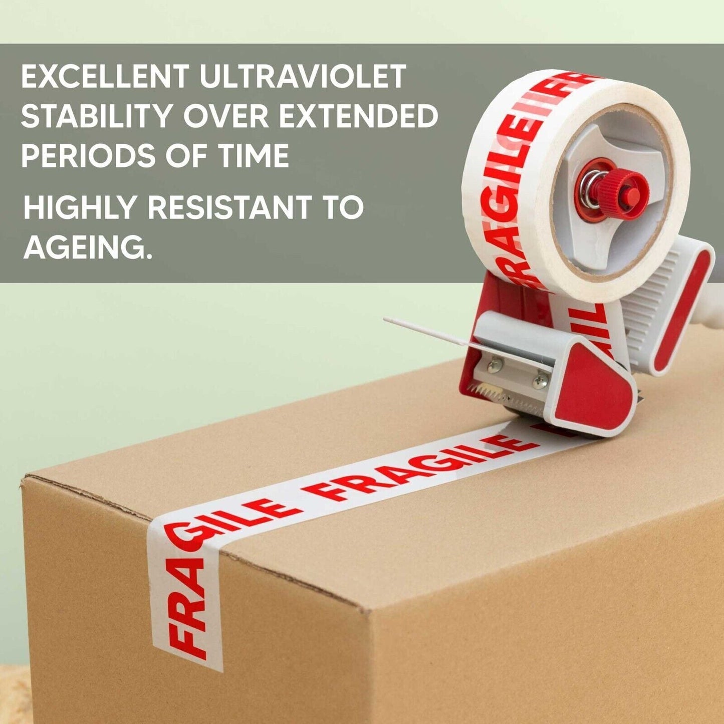 Parcel Packaging Tape 48mm x 66m Clear Fragile Brown Cartoon Sealing Tape