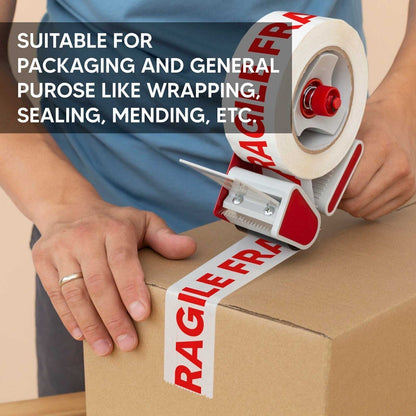 Parcel Packaging Tape 48mm x 66m Clear Fragile Brown Cartoon Sealing Tape