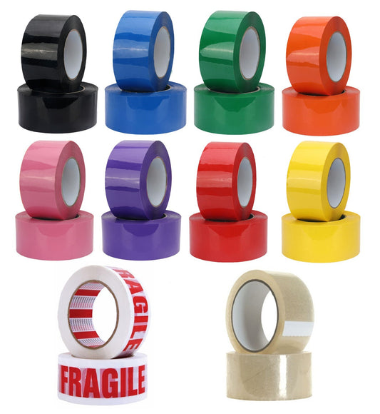 6 x Parcel Tape 48mm x 66m Assorted Cartoon Box Sealing Packaging Tape