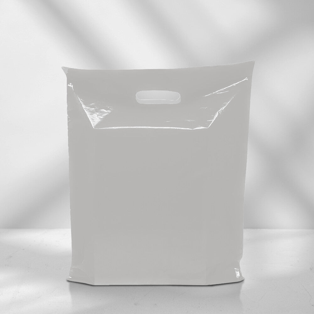 Plastic Patch Handle Carrier Bags Strong Handle Takeaway Plastic Bag for Cloths