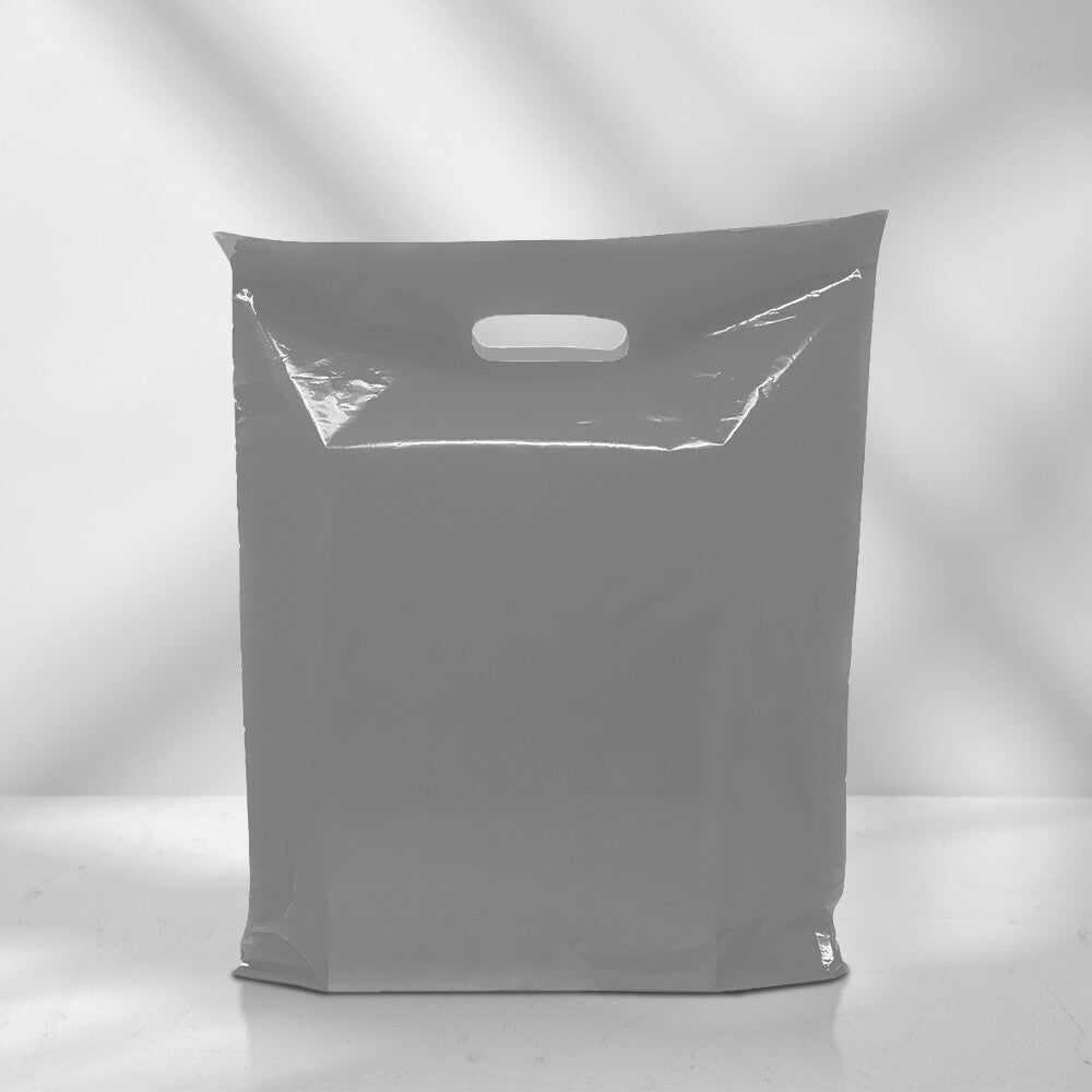 Plastic Patch Handle Carrier Bags Strong Handle Takeaway Plastic Bag for Cloths