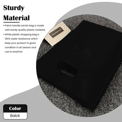 Plastic Patch Handle Carrier Bags Strong Handle Takeaway Plastic Bag for Cloths