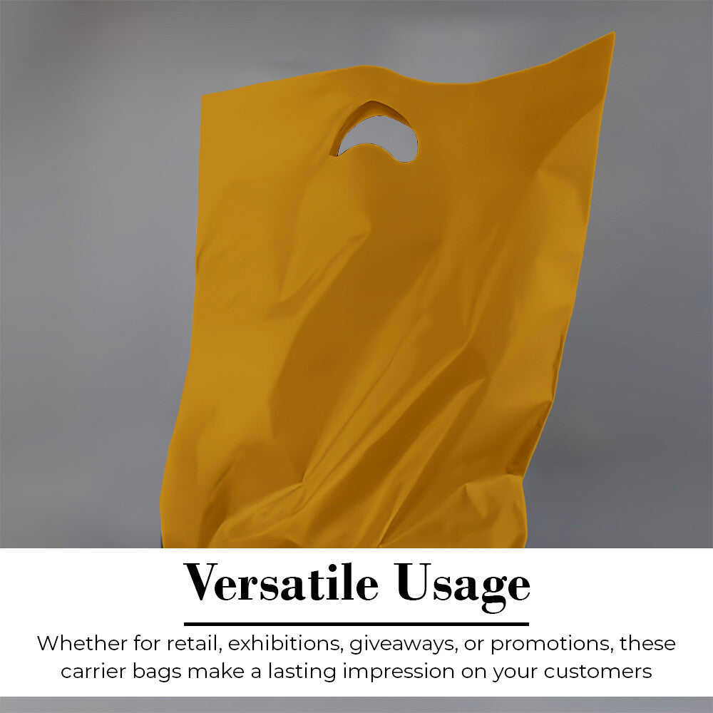 Plastic Patch Handle Carrier Bags Strong Handle Takeaway Plastic Bag for Cloths