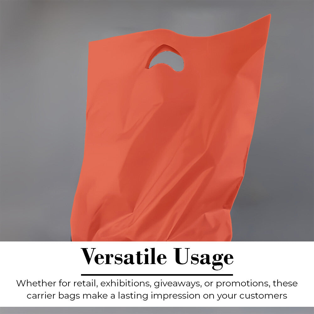 Plastic Patch Handle Carrier Bags Strong Handle Takeaway Plastic Bag for Cloths