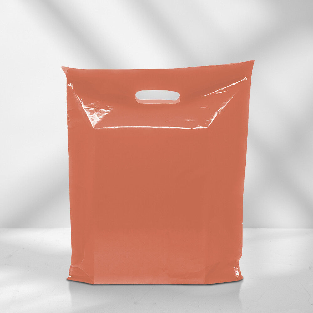 Plastic Patch Handle Carrier Bags Strong Handle Takeaway Plastic Bag for Cloths