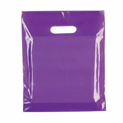 Plastic Patch Handle Carrier Bags Strong Handle Takeaway Plastic Bag for Cloths