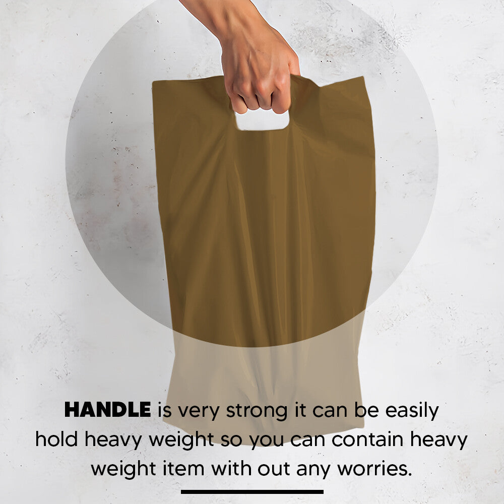 Plastic Patch Handle Carrier Bags Strong Handle Takeaway Plastic Bag for Cloths