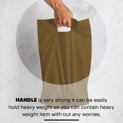 Plastic Patch Handle Carrier Bags Strong Handle Takeaway Plastic Bag for Cloths