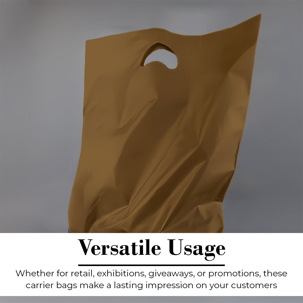 Plastic Patch Handle Carrier Bags Strong Handle Takeaway Plastic Bag for Cloths