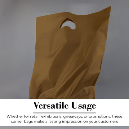 Plastic Patch Handle Carrier Bags Strong Handle Takeaway Plastic Bag for Cloths