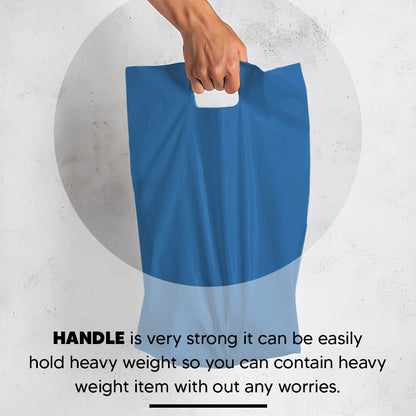 Plastic Patch Handle Carrier Bags Strong Handle Takeaway Plastic Bag for Cloths