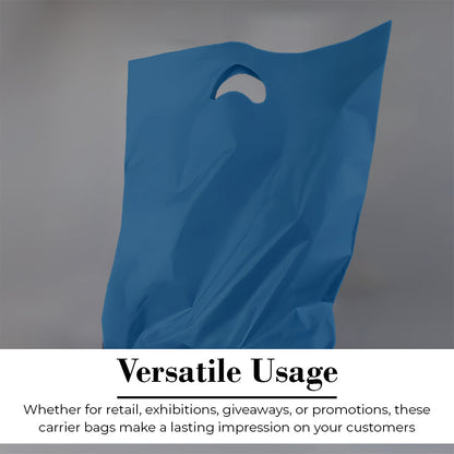 Plastic Patch Handle Carrier Bags Strong Handle Takeaway Plastic Bag for Cloths