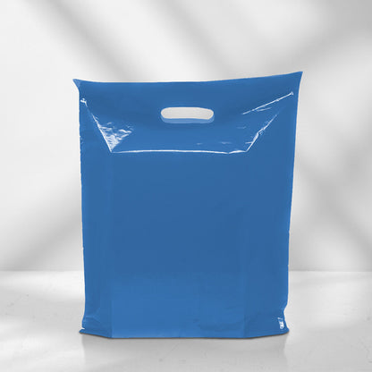 Plastic Patch Handle Carrier Bags Strong Handle Takeaway Plastic Bag for Cloths