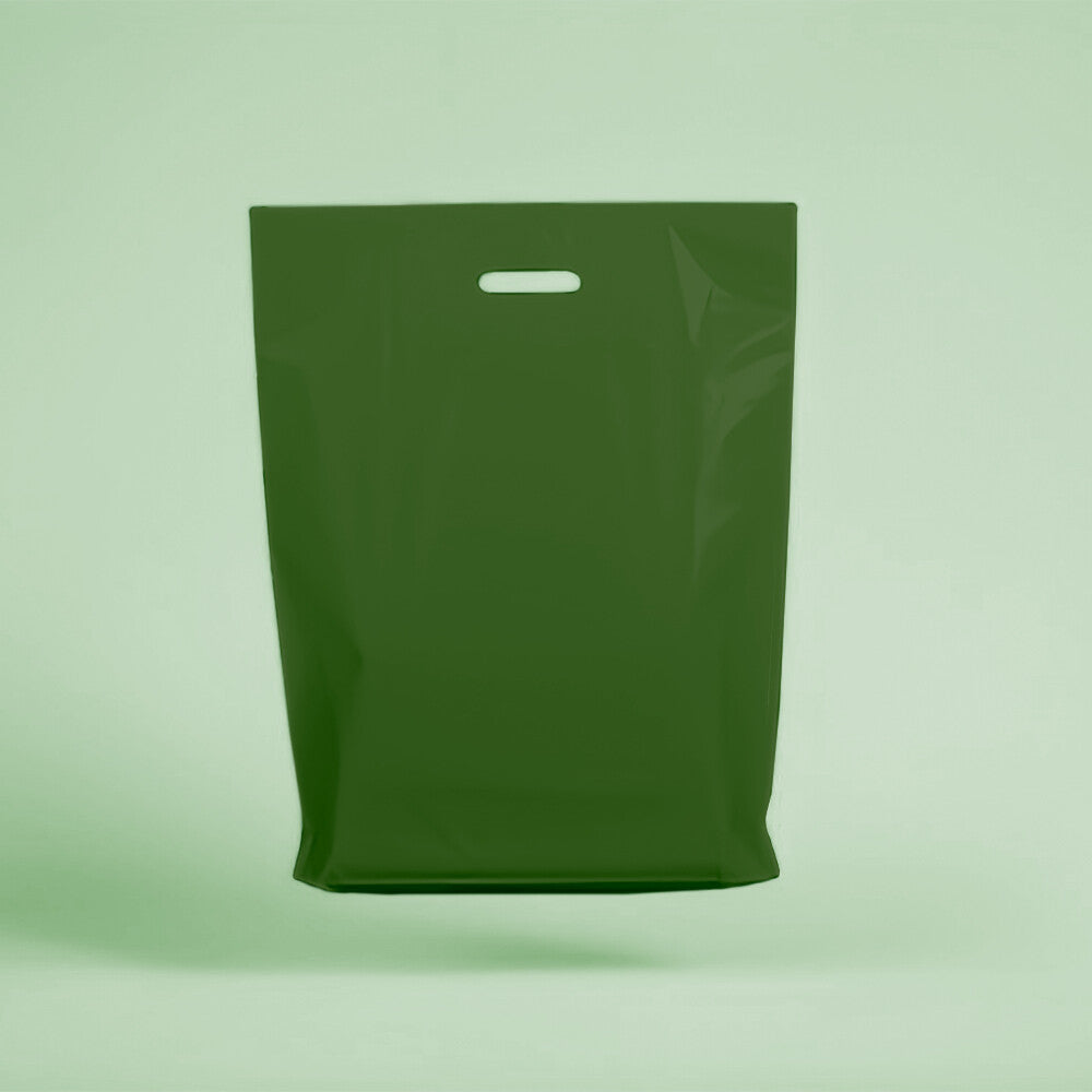 Plastic Patch Handle Carrier Bags Strong Handle Takeaway Plastic Bag for Cloths