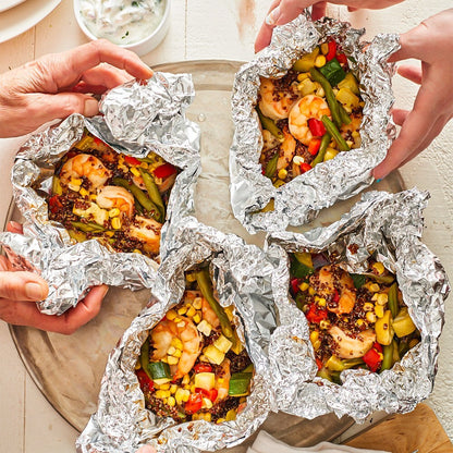 Aluminium Catering Kitchen Tin Foil Roll 300mm x 75m for BBQ Food Wrap Roll