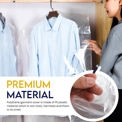 10 x Garment Covers Roll Polythene Dry Cleaner Bags on Roll for Long Dress