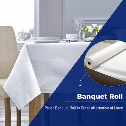 Disposable Party Tableware Set Banqueting Roll Paper Napkins Drinking Cups