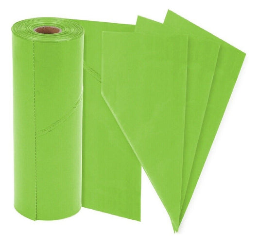 Icing Piping Bags Green Sticky Disposable Cake Decoration Savoy Bag 21" (Large)