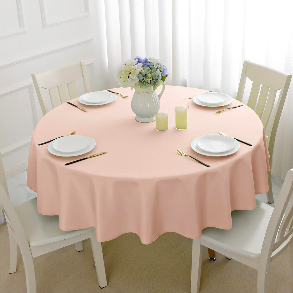 Plastic Table Cloths 84" (213cm) Heavy Duty Plastic Wipeable Table Covers