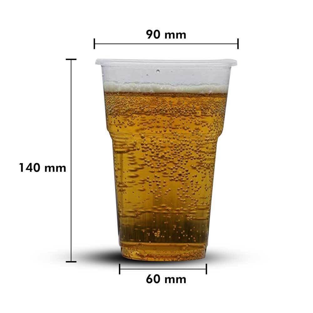 Reusable Plastic Pint Whisky Cups Drinking Glasses for Wedding Parties