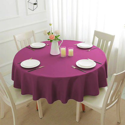 Plastic Table Cloths 84" (213cm) Heavy Duty Plastic Wipeable Table Covers