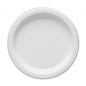 100 x Reusable Plastic Plates 10" (26cm) White Dinner Break Fast Party Catering
