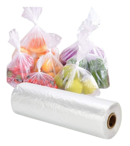 4 Rolls Plastic Food Bags on a Roll 9" x 14" Clear Storage Bag 250 Bags per Roll