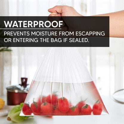 4 Rolls Plastic Food Bags on a Roll 9" x 14" Clear Storage Bag 250 Bags per Roll
