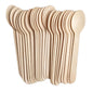 500 x Disposable Wooden Spoons Birchwood Cutlery Set for Party Catering Weddings