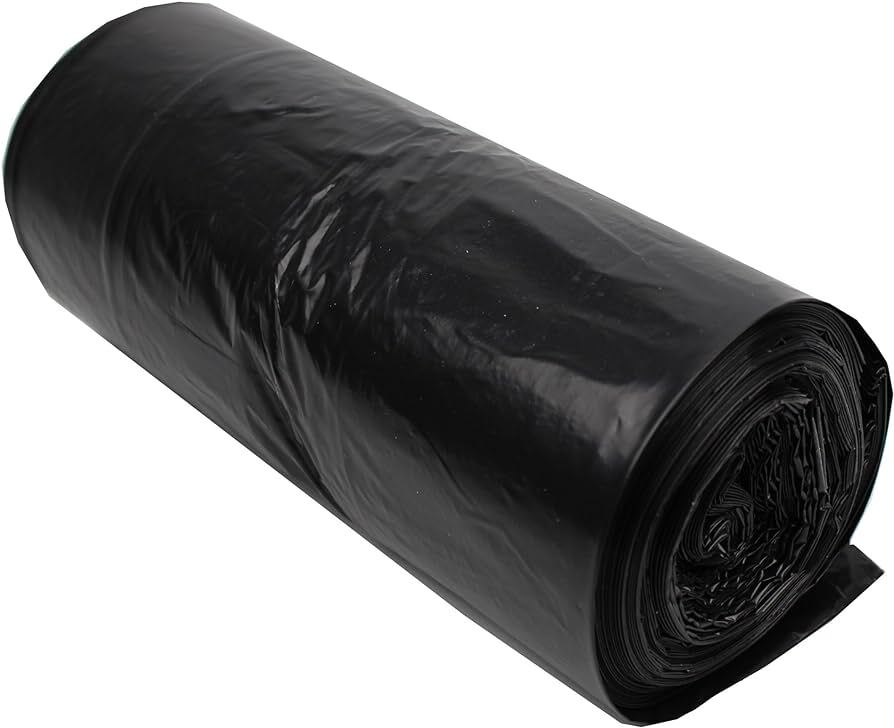 Heavy Duty Refuse Sacks 29" x 34" 50ltr Black Bin Liner Bags for Wastage