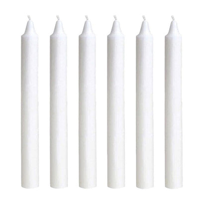 100 x Tapered Candles 190mm Paraffin Wax Dinner Unscented Long Burning Candles