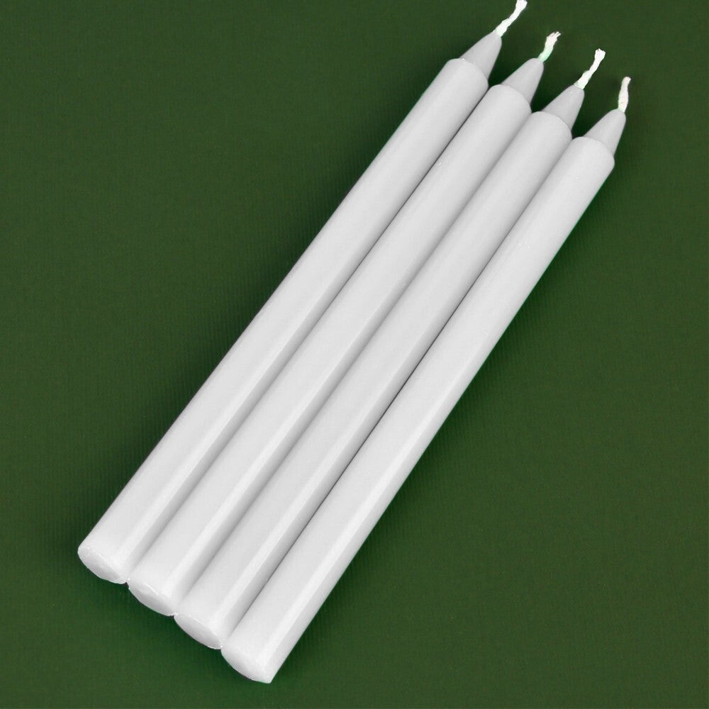 100 x Tapered Candles 190mm Paraffin Wax Dinner Unscented Long Burning Candles