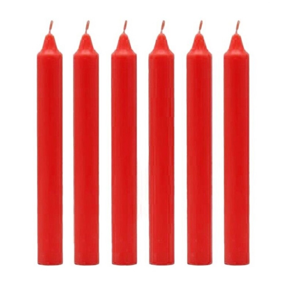 100 x Tapered Candles 190mm Paraffin Wax Dinner Unscented Long Burning Candles