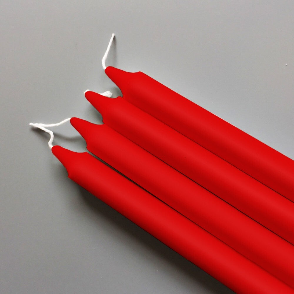 100 x Tapered Candles 190mm Paraffin Wax Dinner Unscented Long Burning Candles
