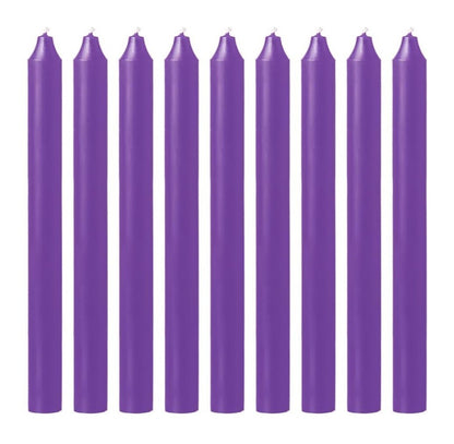 100 x Tapered Candles 190mm Paraffin Wax Dinner Unscented Long Burning Candles
