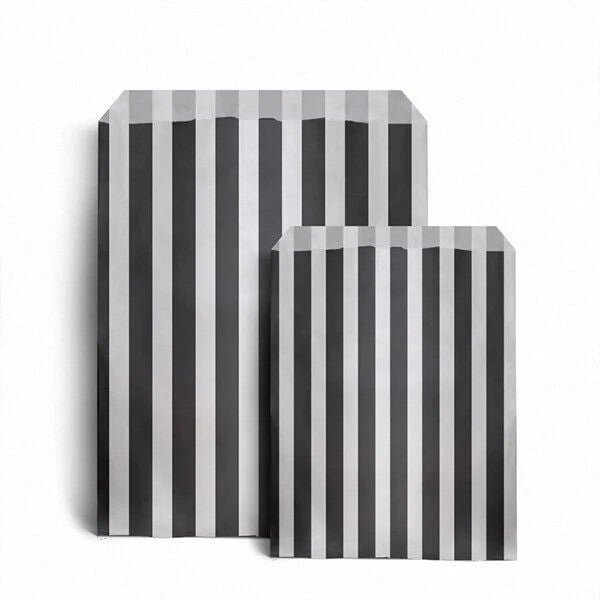 50 x Candy Paper Bags Striped Sweets Treats Parties Birthday Gifts Weddings