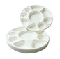 20 x Bagasse Compartment Plate 12" (30cm) Sugarcane White 9 Section Dishes